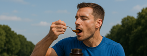 Miel de Manuka para atletas - atleta comiendo miel